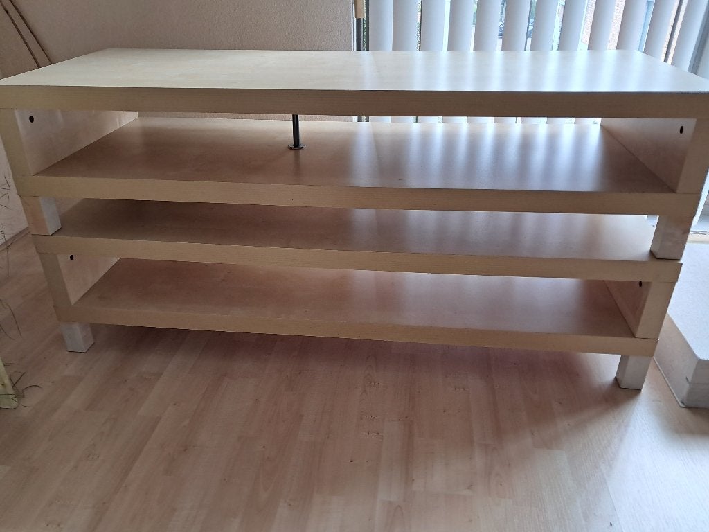 IKEA LACK TV meubel (beige), 2 stuks, Ophalen, Gebruikt, 100 tot 150 cm, Minder dan 100 cm