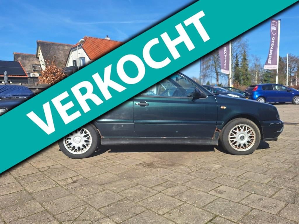 Volkswagen Golf Cabriolet 1.8 OPKNAPPER OF VOOR ONDERDELEN, Stof, Gebruikt, Zwart, 4 cilinders
