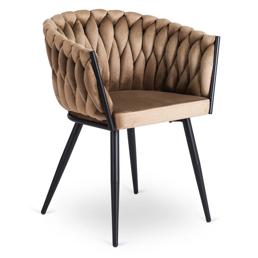 Wave Eetkamerstoel | Gevlochten Rugleuning NIEUW, Overige kleuren, Overige materialen, Nieuw, Ophalen of Verzenden