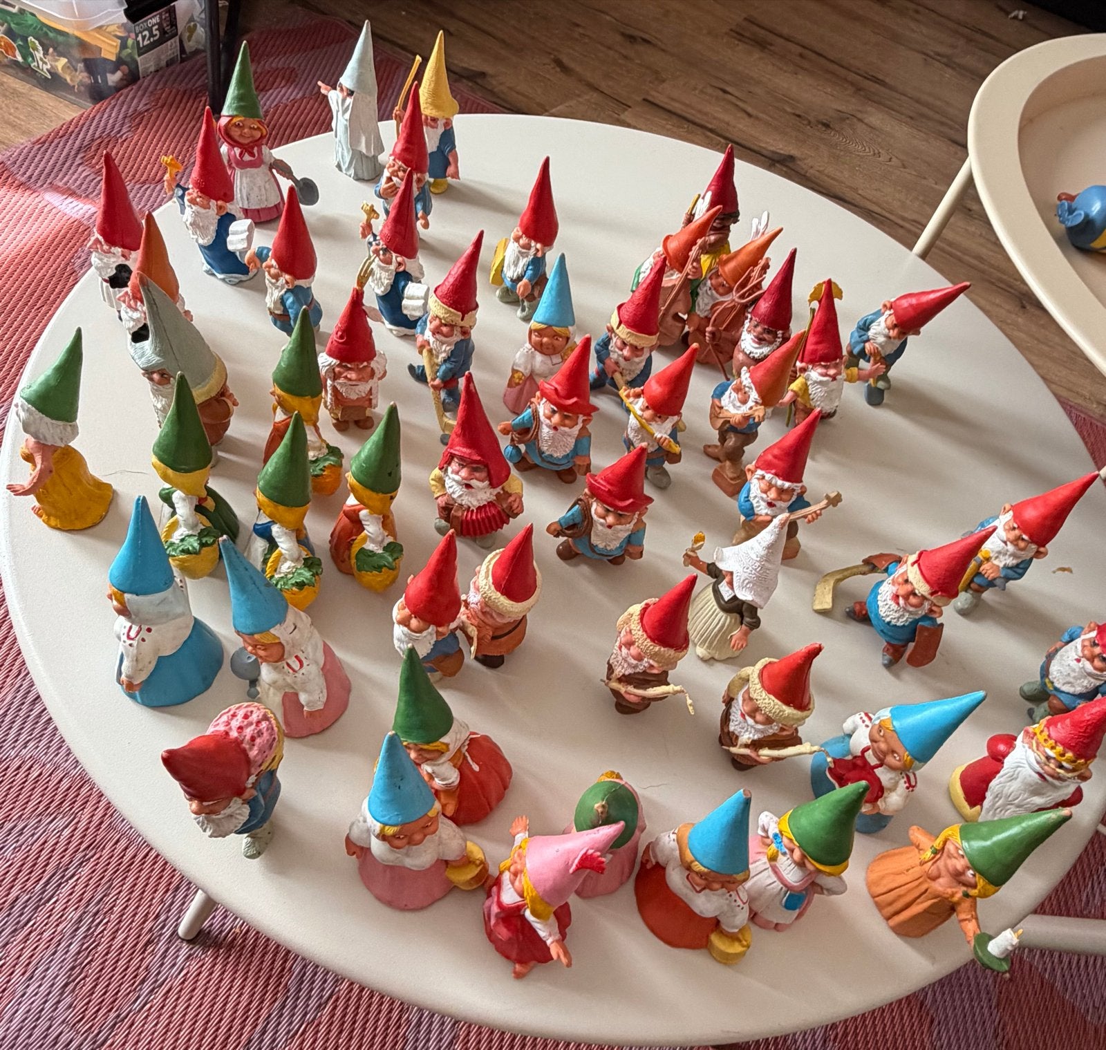 Grote verzameling kabouters - Vintage decoratie, Ophalen, Gebruikt