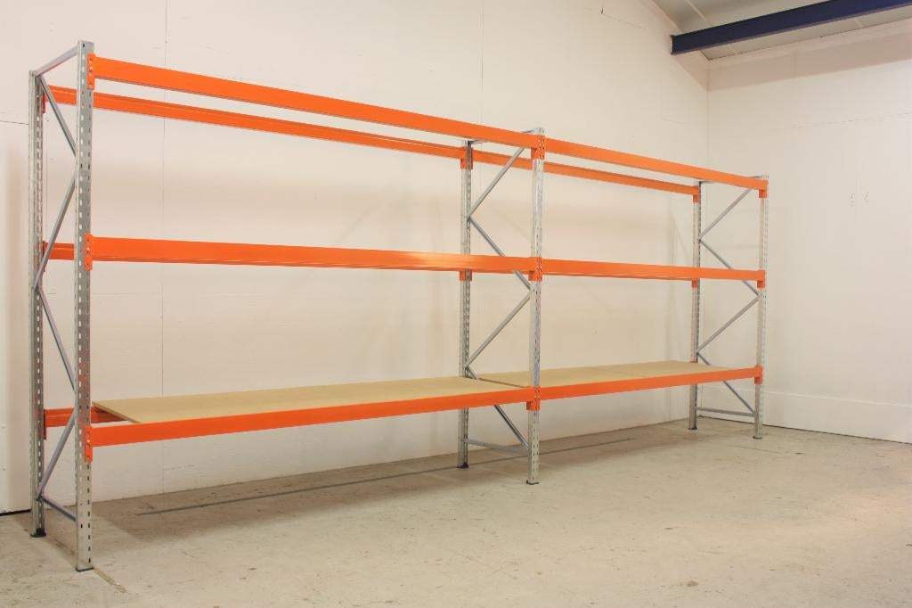 Stelling Grootvakstelling magazijn stelling set 11,1 mtr., Ophalen
