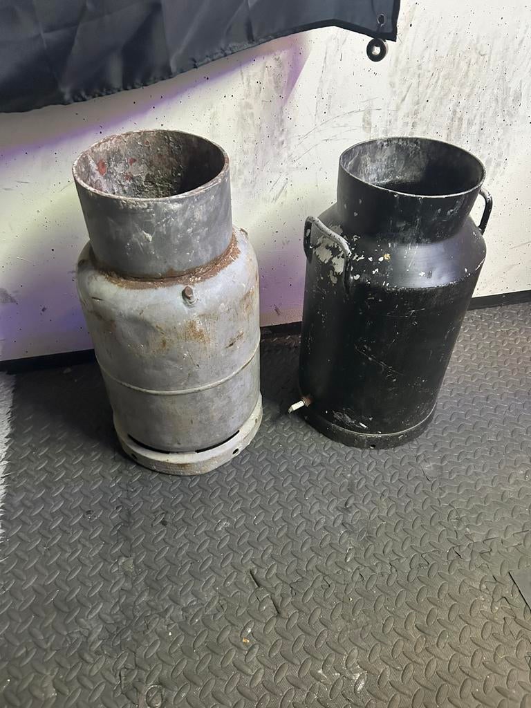 2x carbid bus. +-40L, Ophalen of Verzenden, Gebruikt