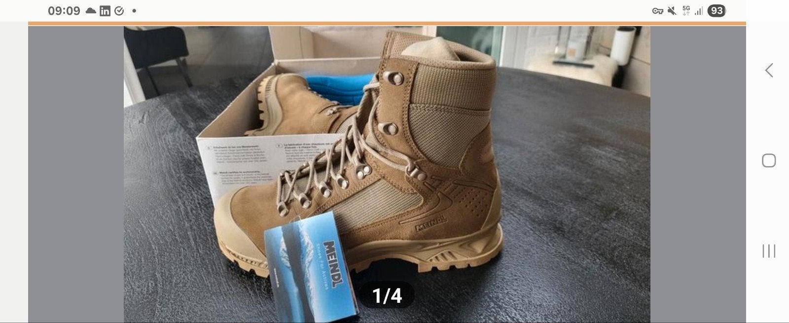 Meindl Desert Nieuw in Doos maat 43 gore-tex, Kleding | Heren, Schoenen, Bruin, Boots, Nieuw, Ophalen of Verzenden