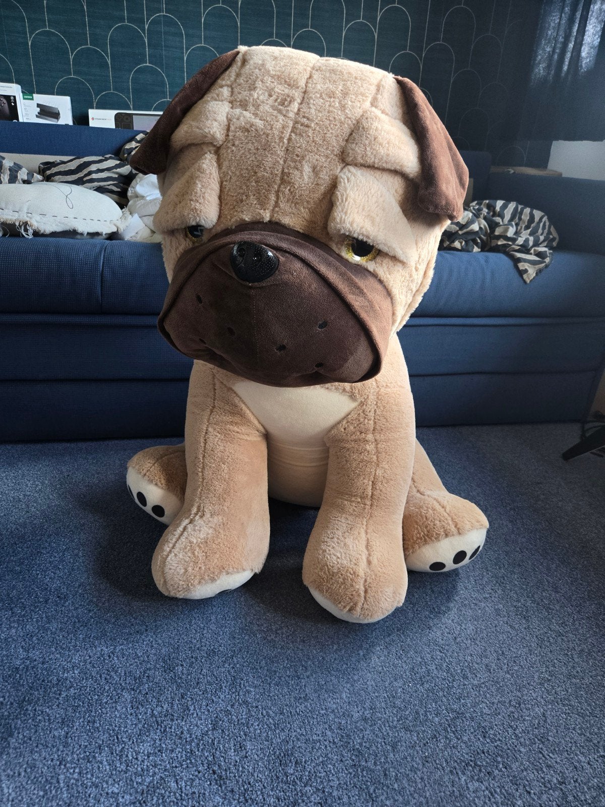Xxl knuffelhond. Omgeveer 1 meter hoog. Als nieuw, Kinderen en Baby's, Speelgoed | Knuffels en Pluche, Ophalen, Zo goed als nieuw