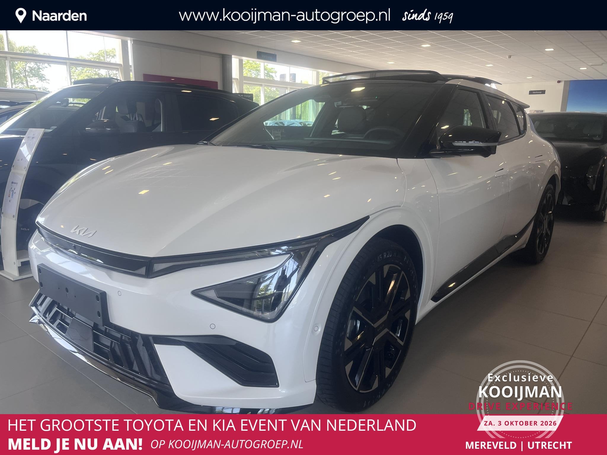 Kia EV6 GT-Line 84 kWh Nieuw op voorraad! Nu € 2000,- extr, Auto's, Automaat, Achterwielaandrijving, 510 min, 1960 kg
