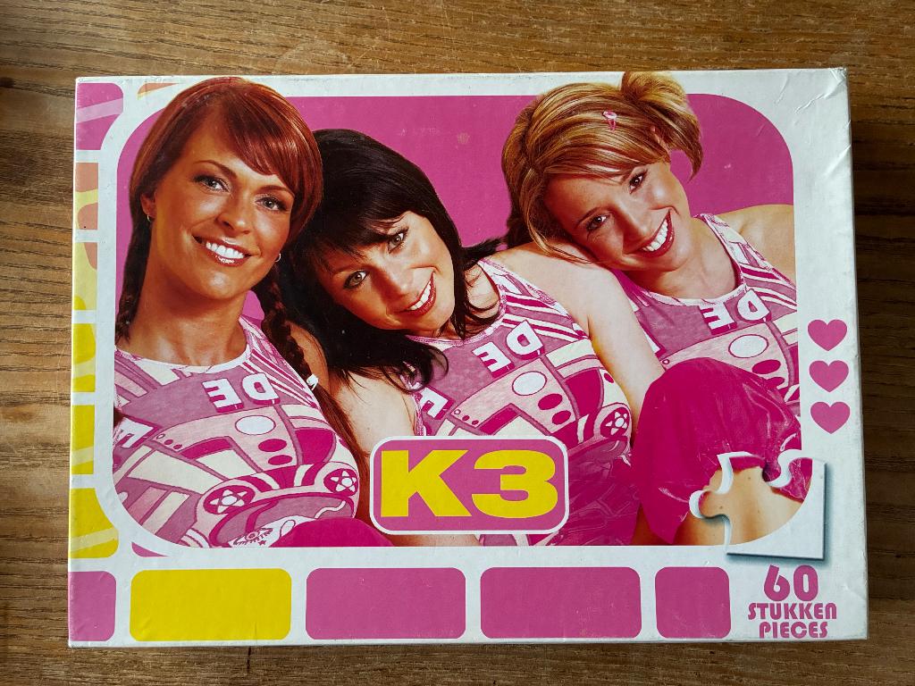 K3 puzzel - 60 stukjes, Ophalen of Verzenden, Meer dan 50 stukjes, Gebruikt, 4 tot 6 jaar