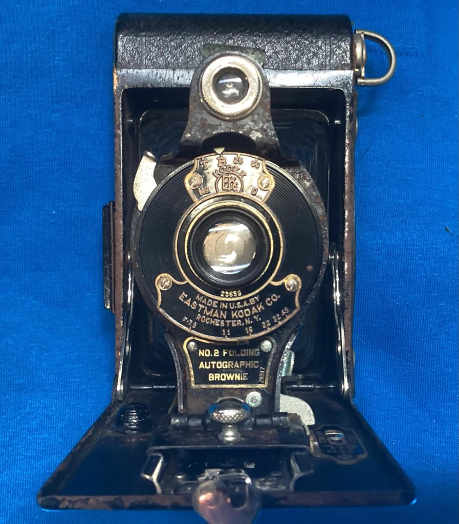 Antieke Kodak No. 2 Folding Autographic Brownie Camera, Verzenden, Gebruikt, Compact, Kodak
