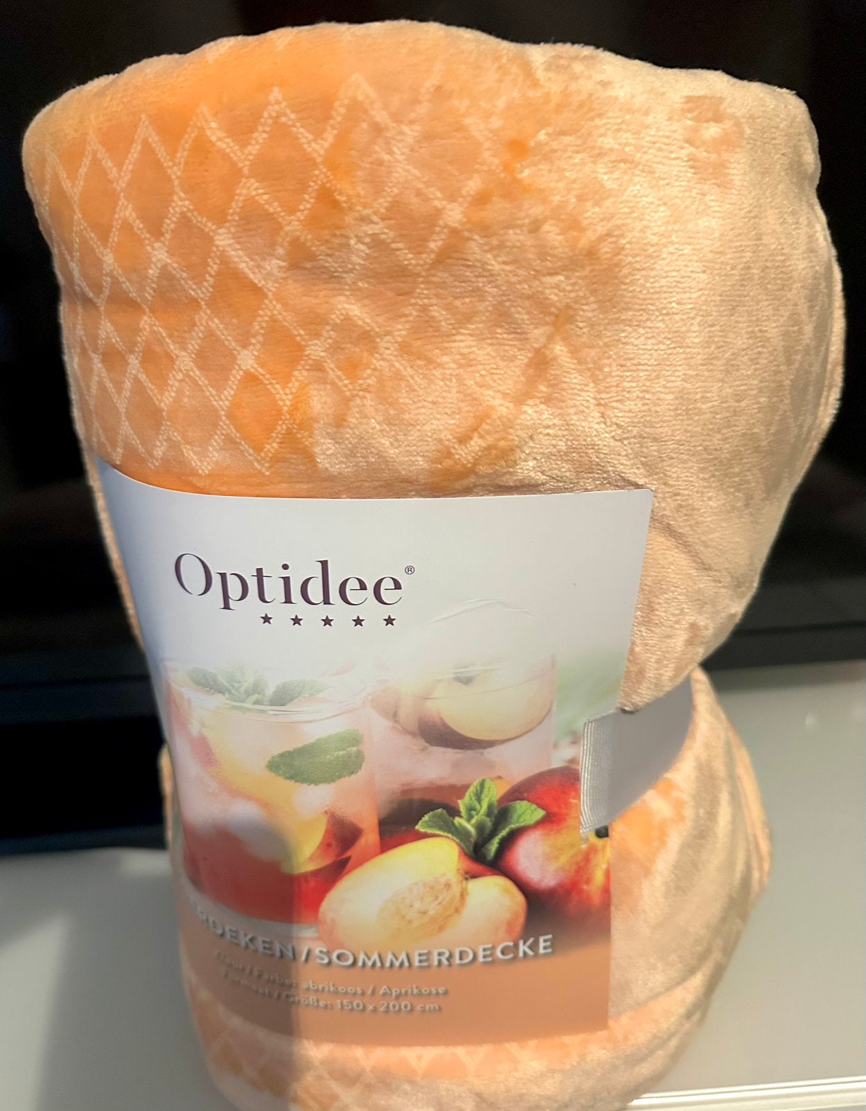 Optidee Zomerdeken 150x200 kleur abrikoos. Nieuw, Ophalen of Verzenden, Nieuw