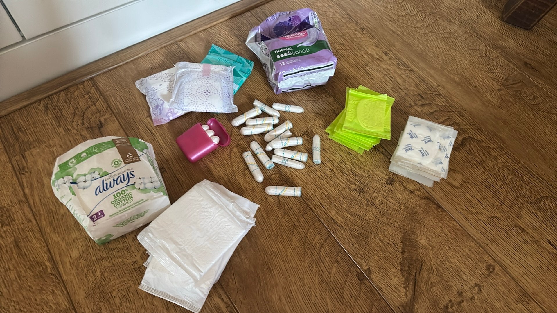 Maandverband, Ophalen, Nieuw, Overige typen