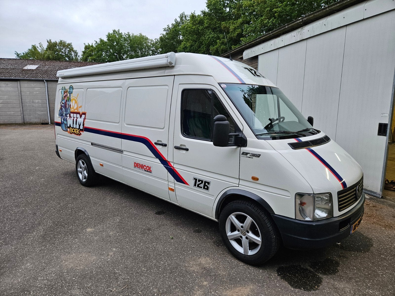 Volkswagen LT35 2.5L 5 cilinder buscamper, Raamblindering, 6 tot 7 meter, Tot en met 3, Particulier
