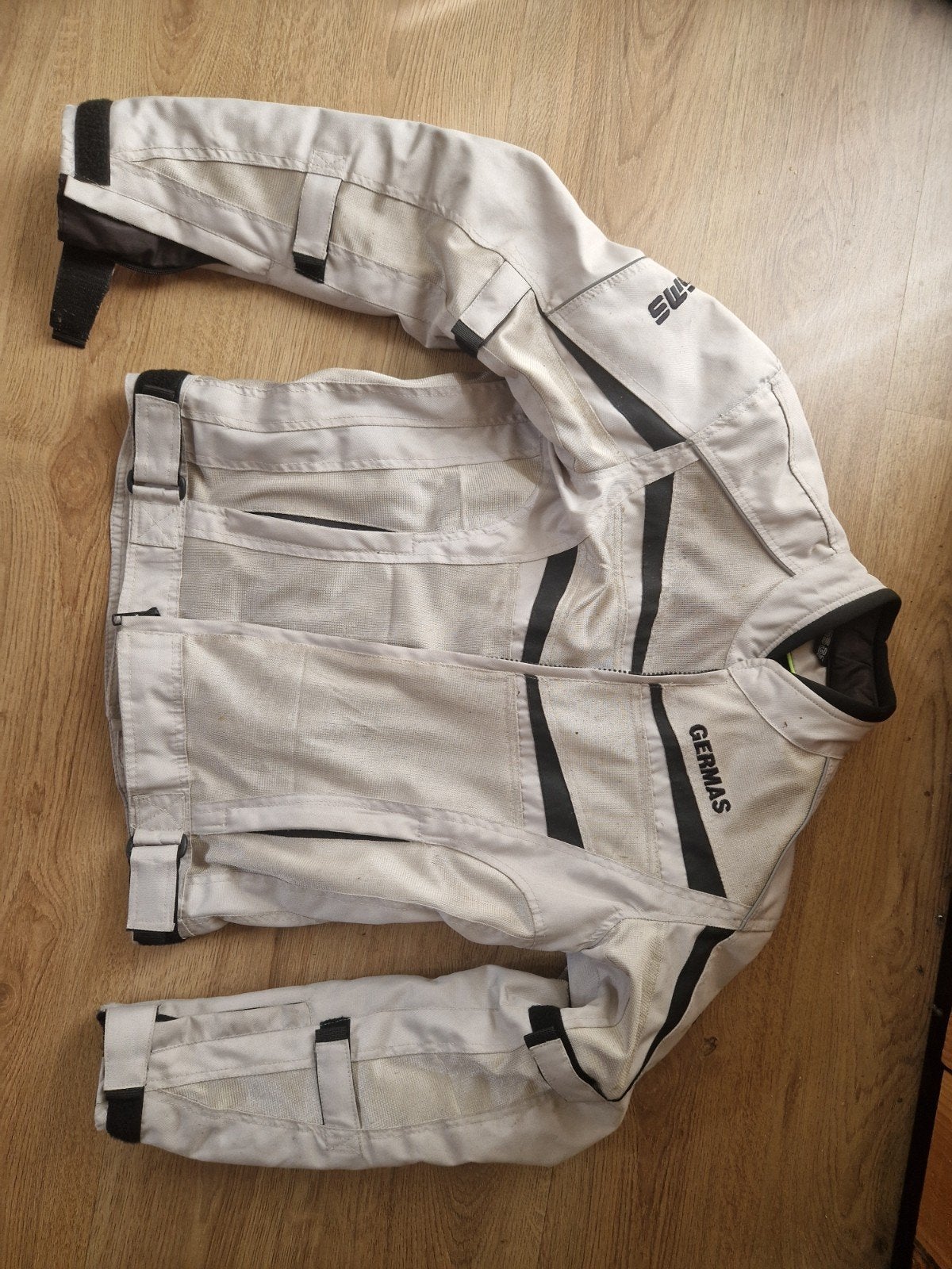 Dames GERMAS motorjas textiel - lichtgrijs, Motoren, Ophalen, GERMAS, Jas | textiel, Heren