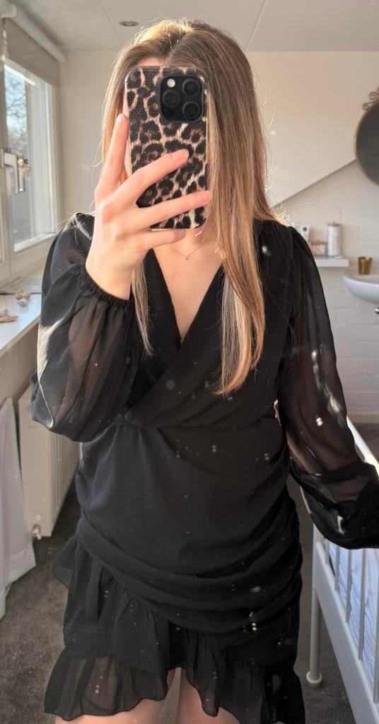 Zwart jurkje, Kleding | Dames, Gelegenheidskleding, Verzenden, Zwart, Cocktailjurk, Zo goed als nieuw