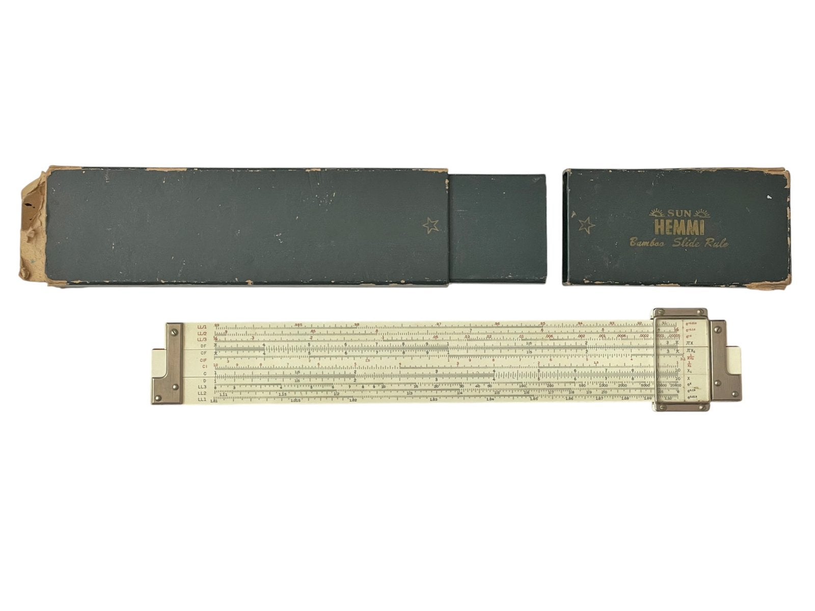 Prachtige Vintage Sun Hemmi No. 260 "Electro" Rekenliniaal, Ophalen of Verzenden