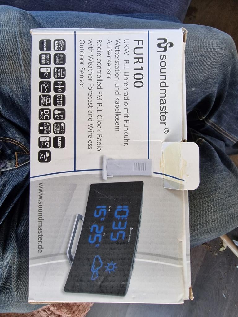 Soundmaster FUR100 Weerstation met Buitensensor, Ophalen of Verzenden, Nieuw, Weerstation