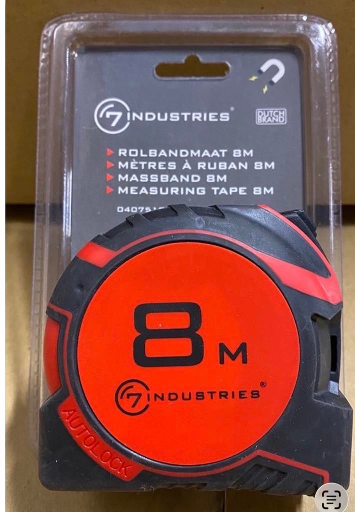 10x Nieuwe Rolbandmaat 8M - 7 Industries Autolock, Onbekend, Nieuw, Ophalen of Verzenden, Onbekend