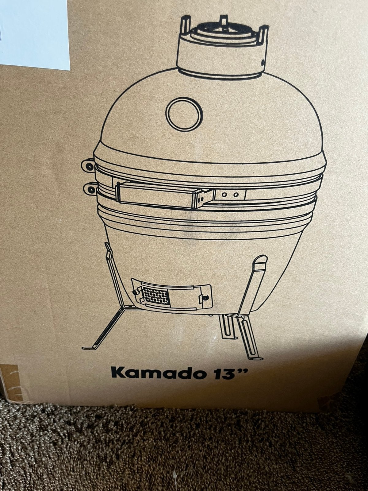 Bbq nieuw in ds kamado 13 inch black, Ophalen, Nieuw