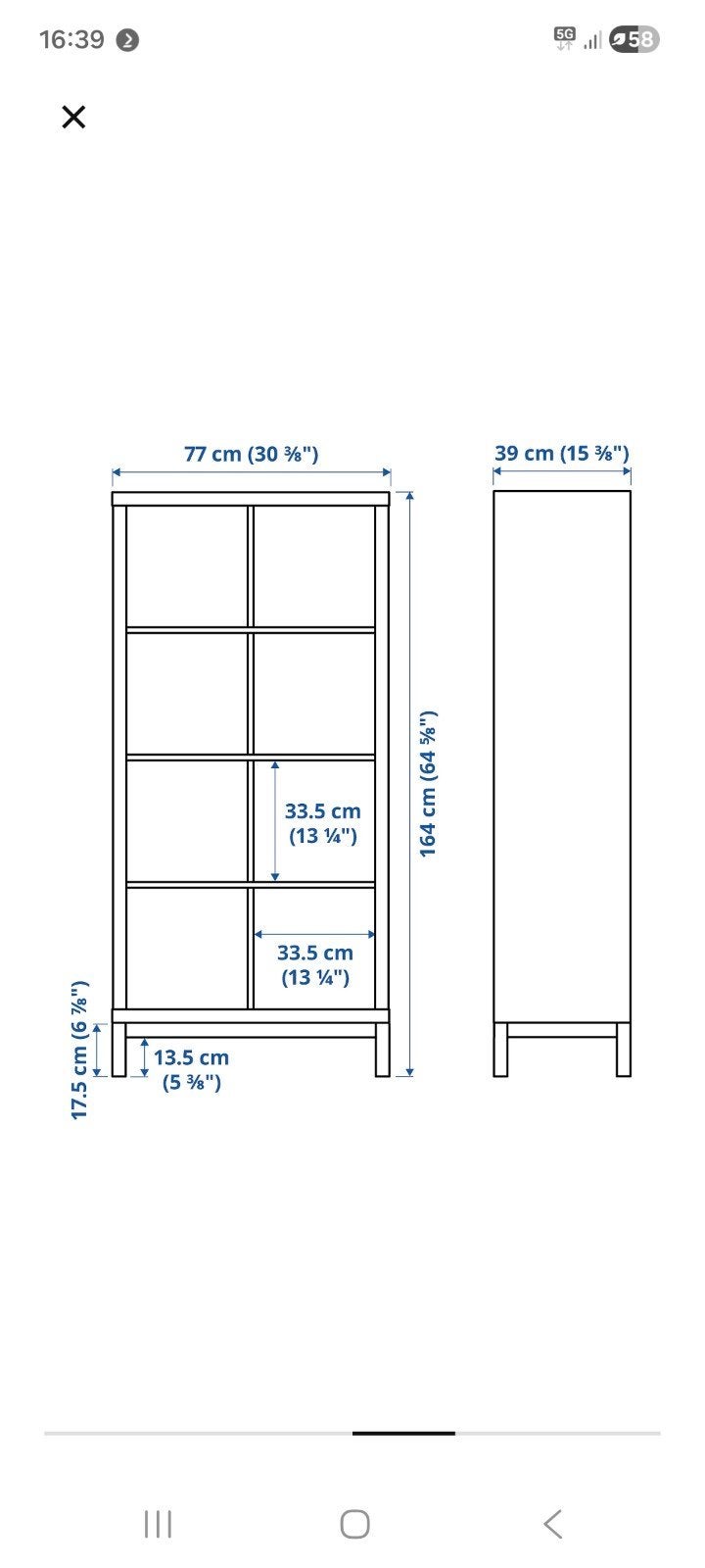 Boekenkast met 6 vakken - 164x77x39 cm, Ophalen of Verzenden