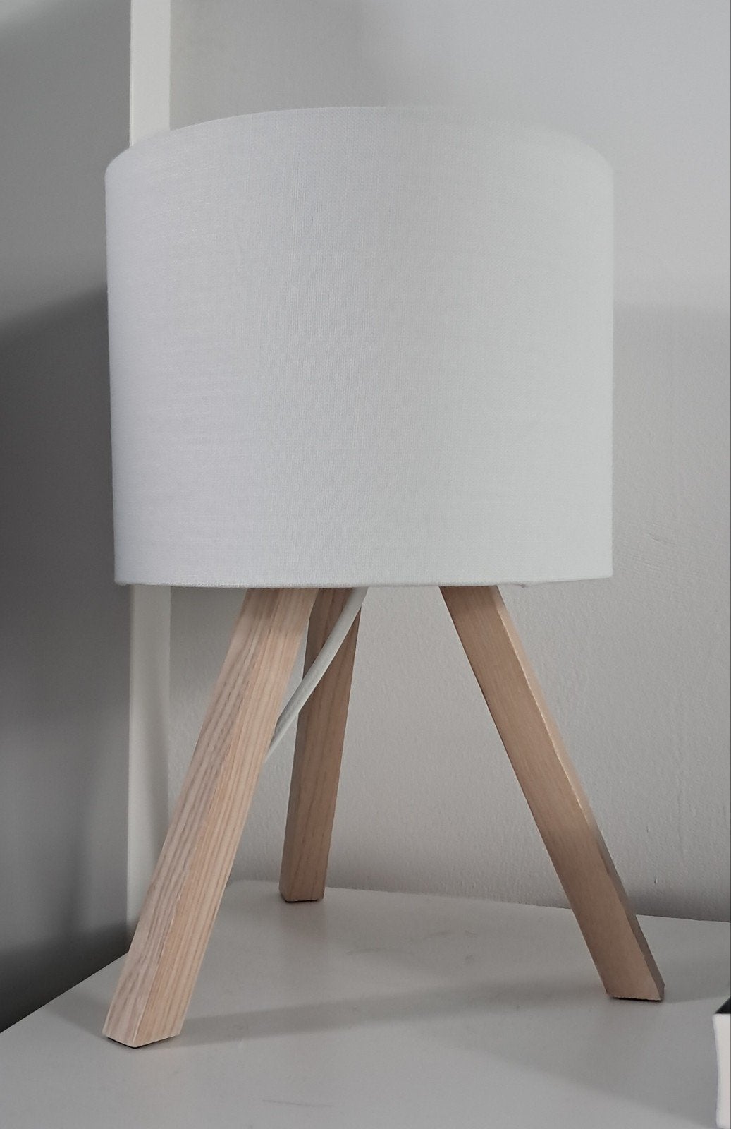 Tafellamp / 2 x lamp / IKEA Storsegel, Ophalen, Met kap, Wit, E27 (groot)