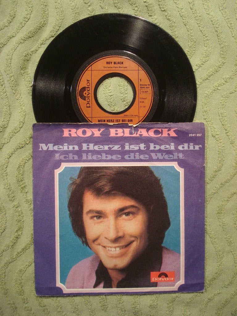 Roy Black 7" Vinyl Single: ‘Mein Herz st bei dir’ (D), Ophalen of Verzenden, Gebruikt, 7 inch, Schlager