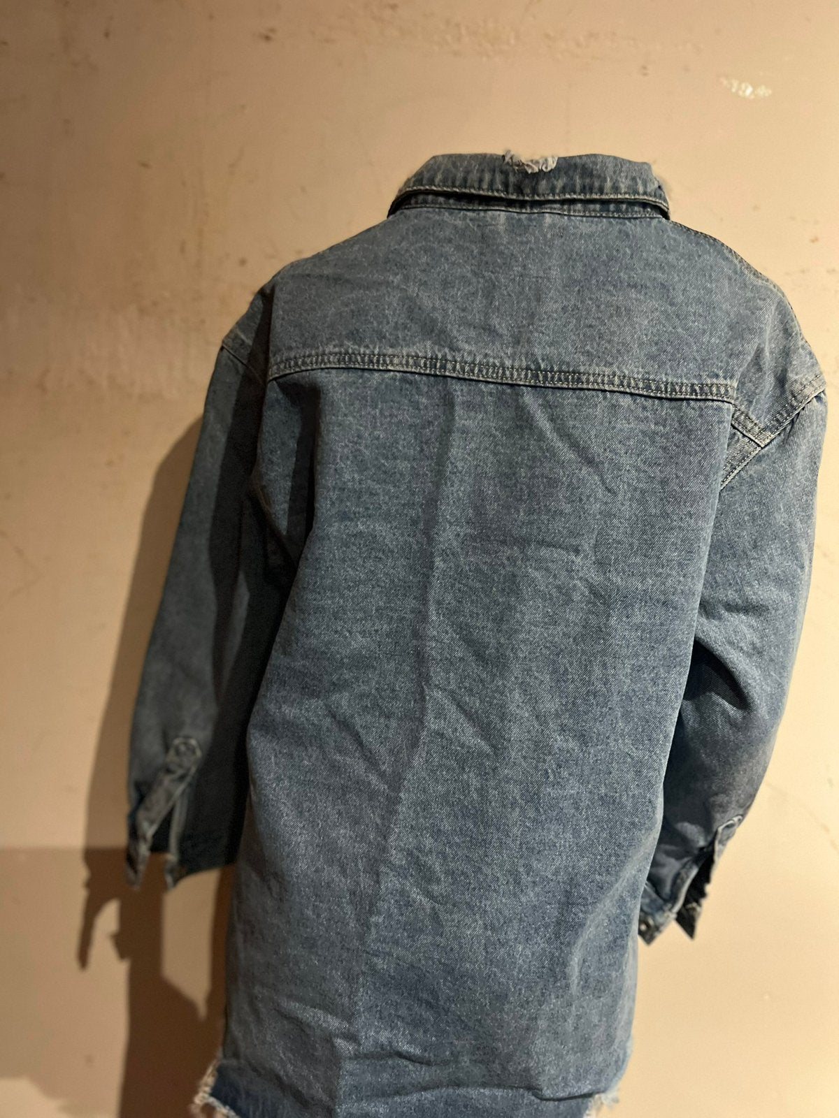 Miss BON spijkerjas maat m oversized zgan, Maat 38/40 (M), Blauw, G, T