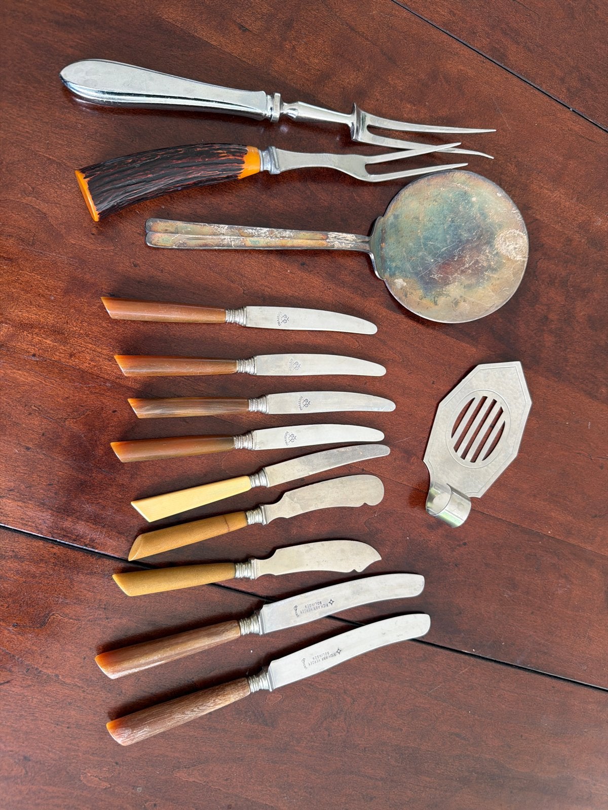 Diverse vintage bestekset, Antiek en Kunst, Ophalen of Verzenden