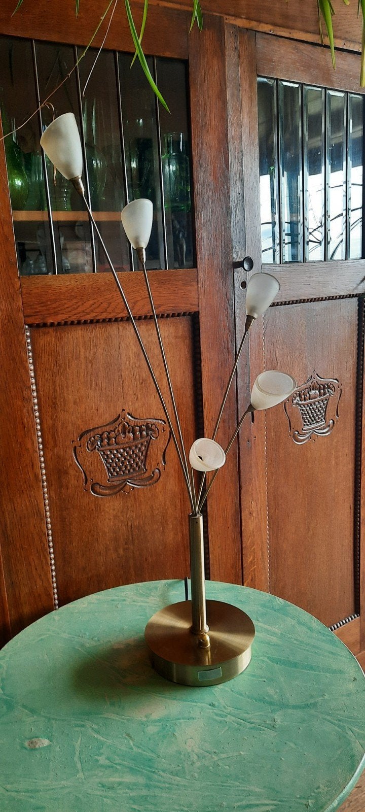 Vintage Jan des Bouvrie Tafellamp - Messing, Ophalen of Verzenden