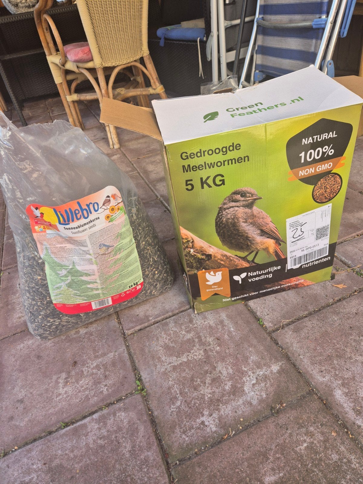 Voer vogels & knaagdieren. Meelwormen zonnebloem pitten, Dieren en Toebehoren, Vogels | Toebehoren, Ophalen of Verzenden