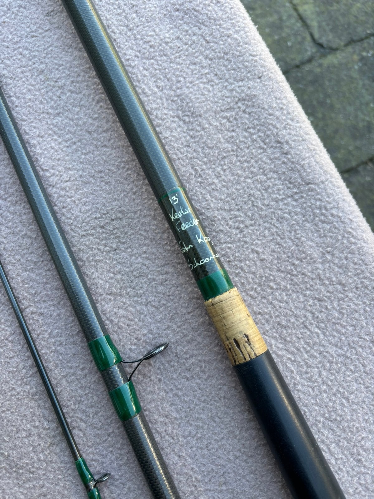 Handgebouwde 13ft kevlar feeder / feederhengel, Ophalen of Verzenden, Gebruikt, Werphengel