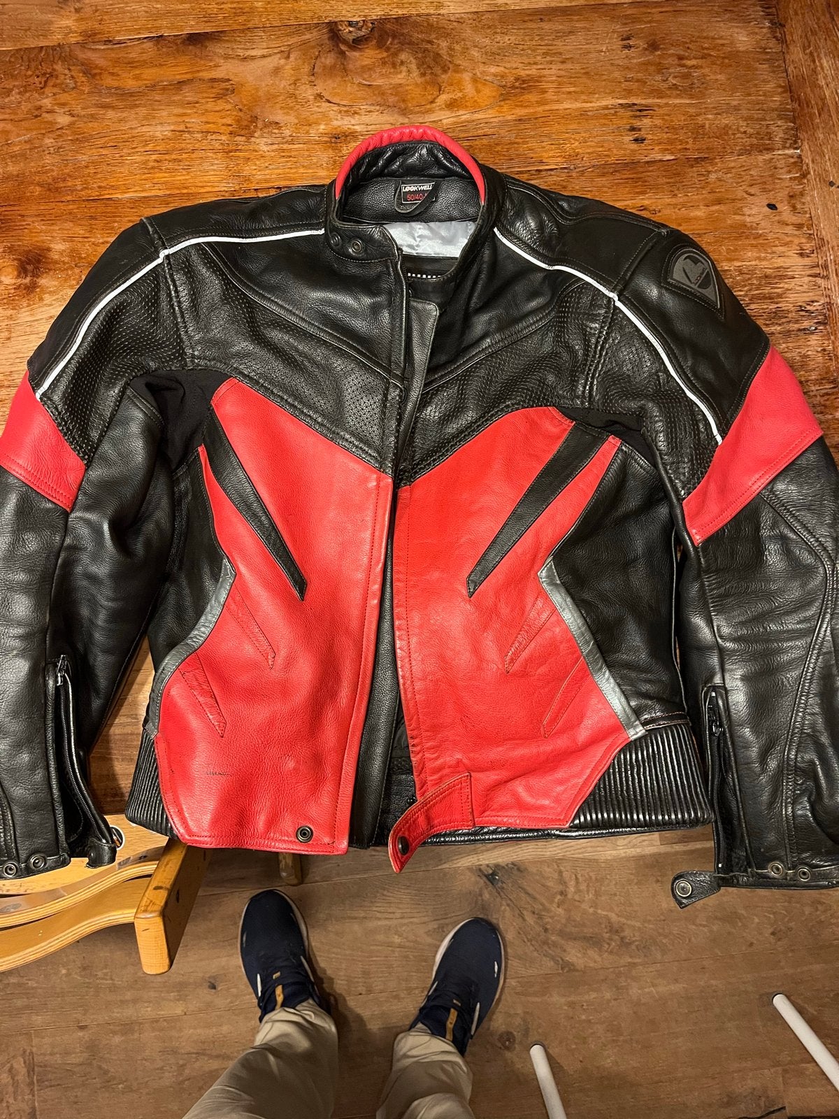Lookwell leren motorjas, Motoren, Ophalen of Verzenden, Tweedehands, Heren, Jas | leer