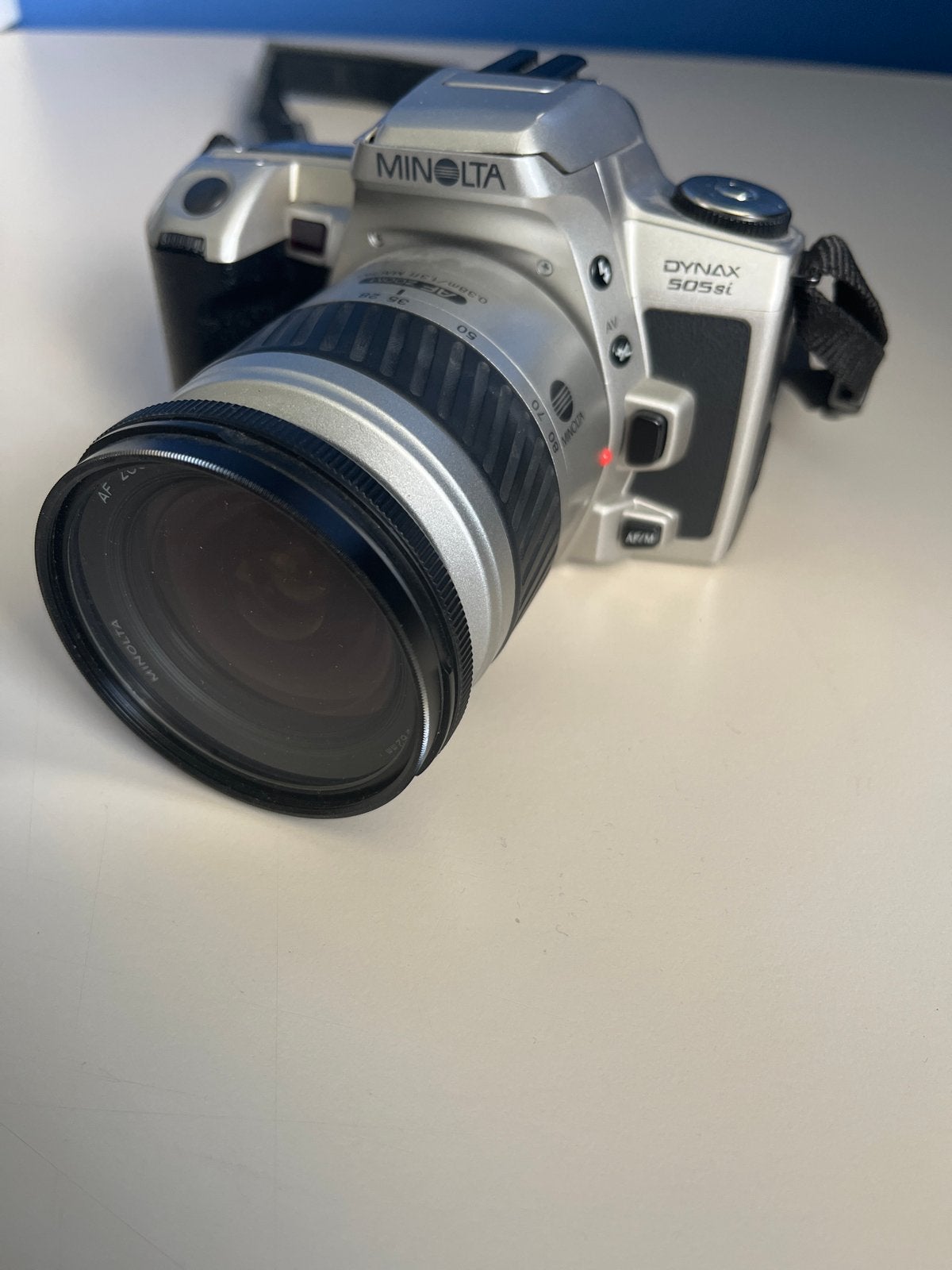 Minolta Dynax 505si Spiegelreflexcamera met AF Zoom lens, Audio, Tv en Foto, Ophalen of Verzenden, Gebruikt, Spiegelreflex, Minolta
