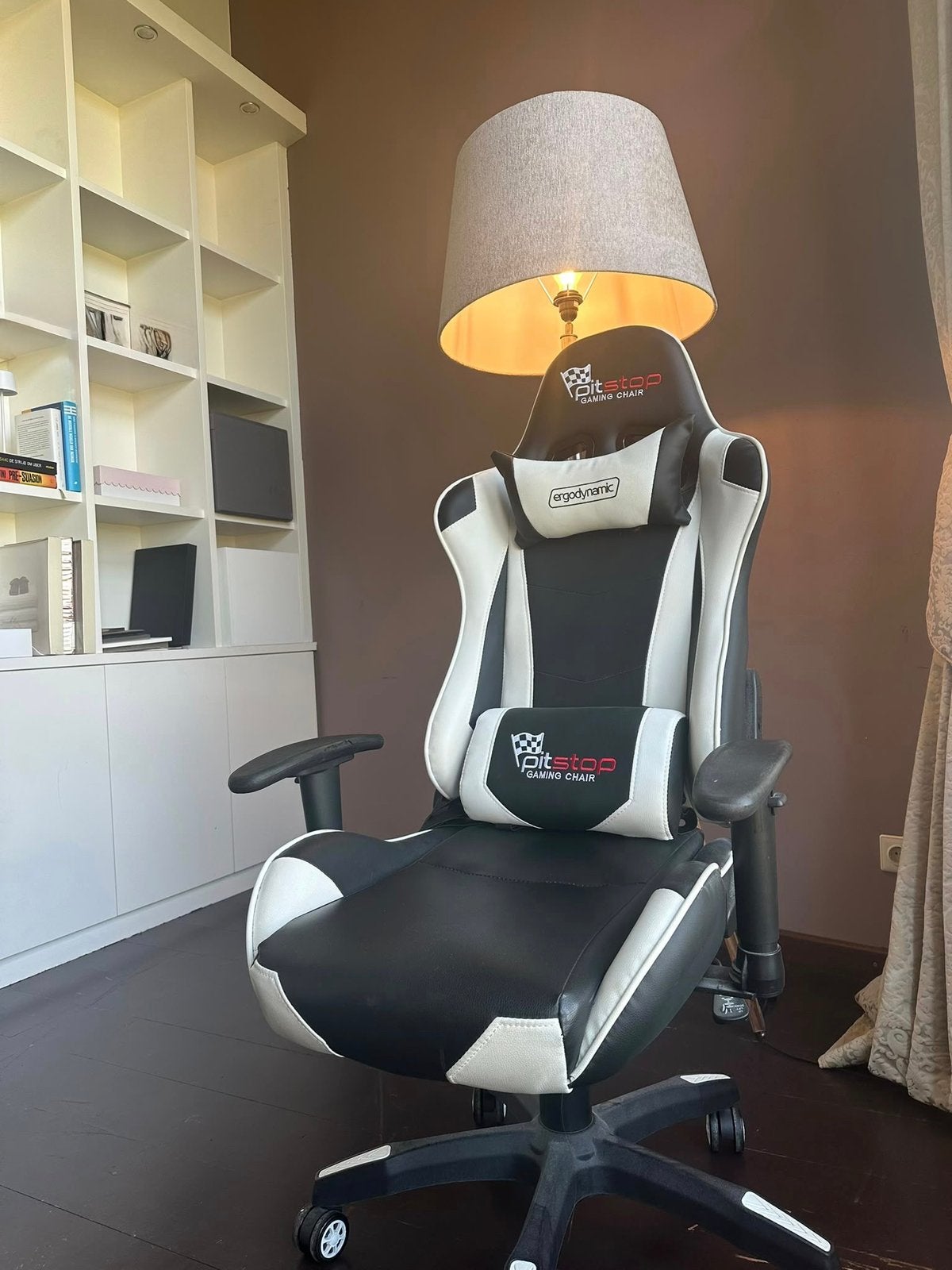 Pitstop gaming Chair, Huis en Inrichting, Ophalen, Zwart, Bureaustoel, Ergonomisch