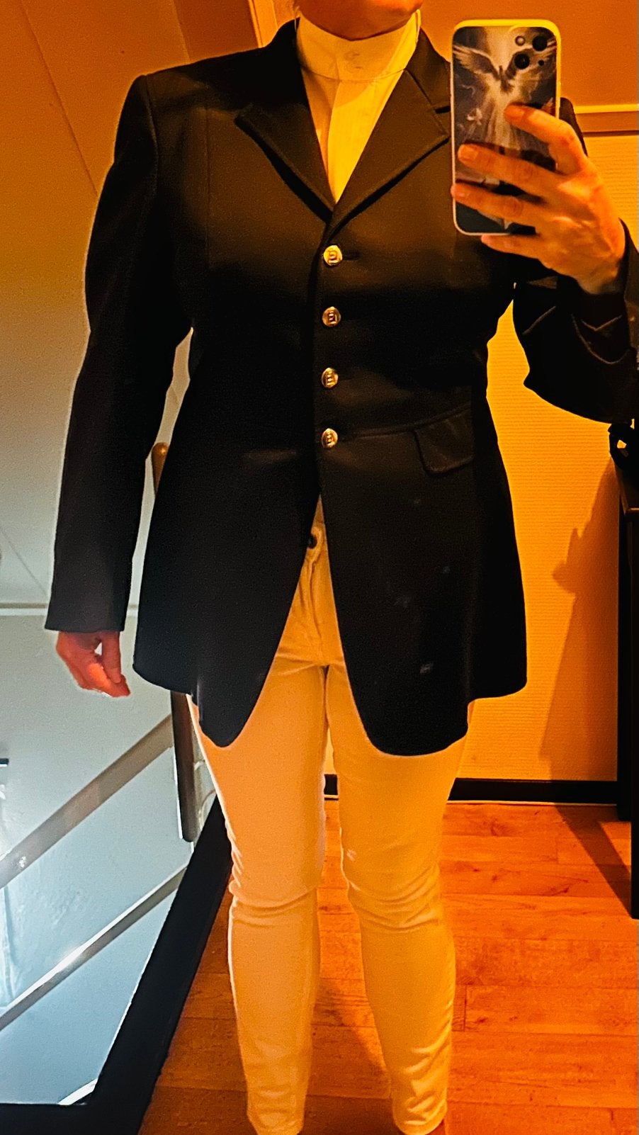 Te koop mooi donkerblauw cavallo rijjas dames 40/42, Dieren en Toebehoren, Paardrijkleding, Zo goed als nieuw, Dames, Bovenkleding