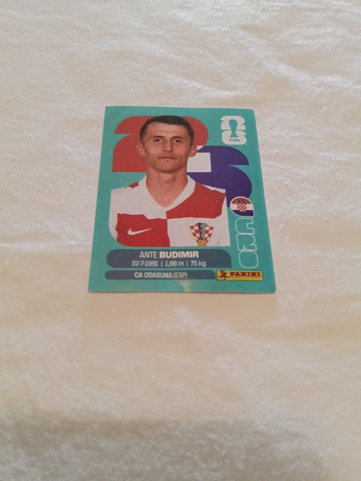 Panini FIFA 365 2020 Ante Budimir Spelerskaart, Verzamelen, Ophalen of Verzenden, Gebruikt, Buitenlandse clubs, Spelerskaart