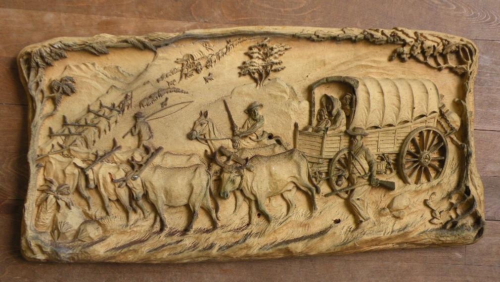 Paneel, reliëfplaquette. 1950. Van syrocohout., Ophalen of Verzenden