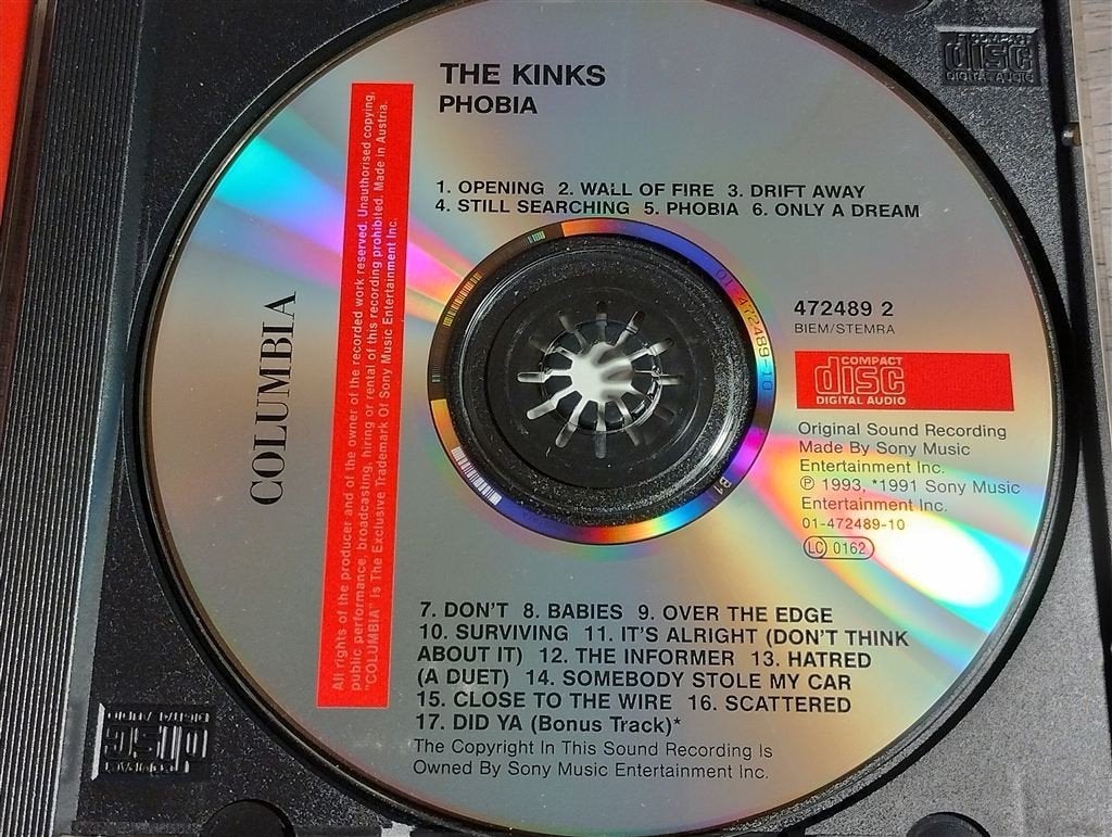 The Kinks - Phobia, Ophalen of Verzenden, Zo goed als nieuw, Poprock