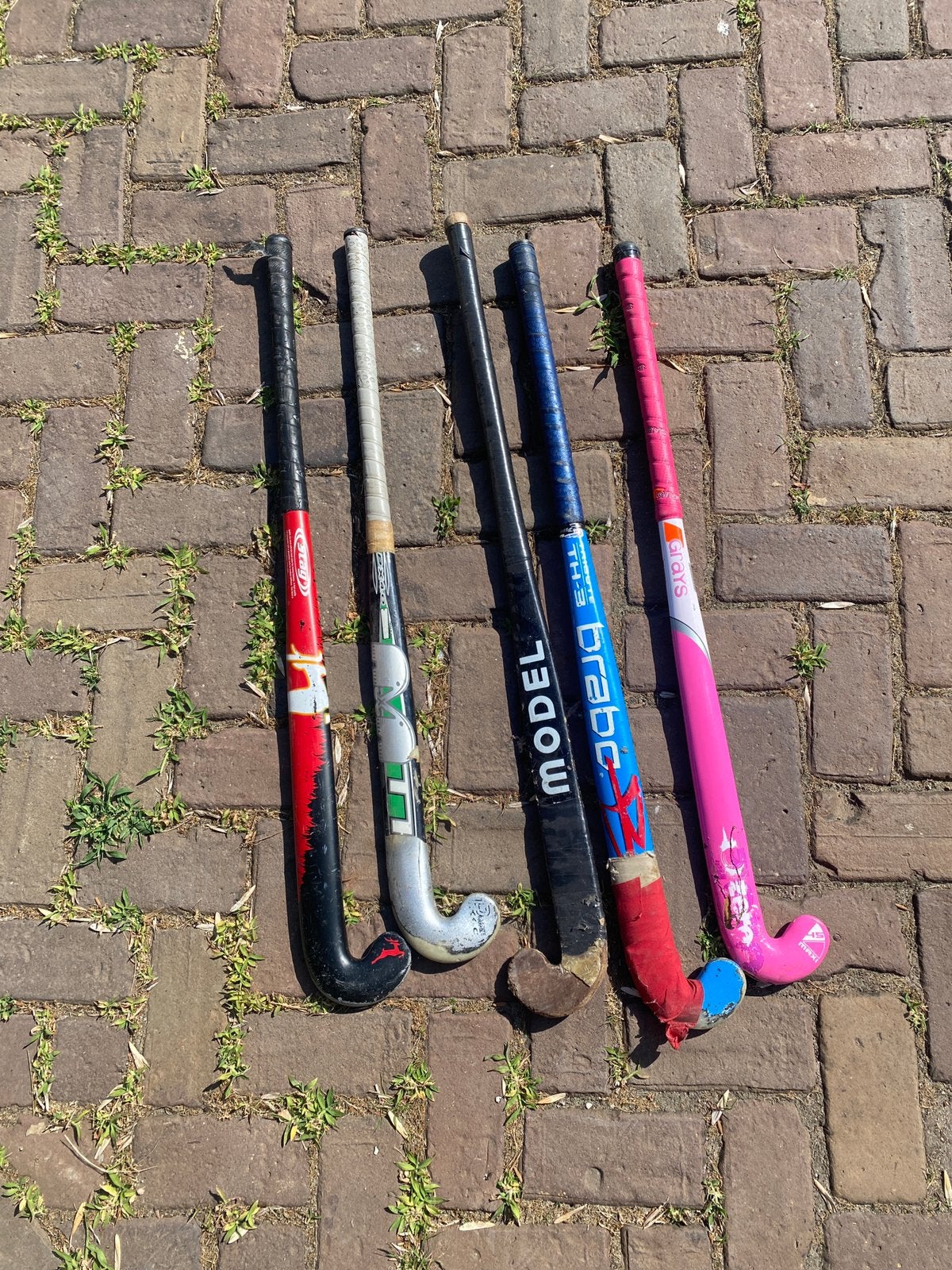 Goed gebruikte hockey sticks Met 3 ballen, Ophalen of Verzenden, Gebruikt, Stick