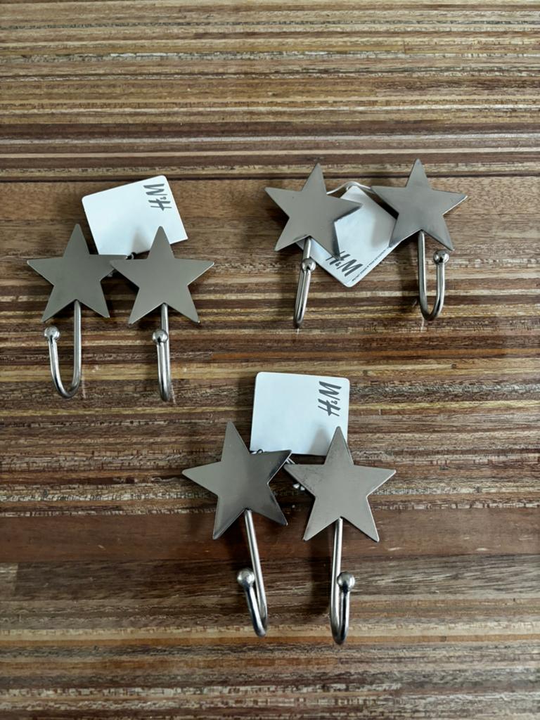 Set van 6 H&M Home ster wandhaken, Kinderen en Baby's, Kinderkamer | Inrichting en Decoratie, Ophalen of Verzenden, Nieuw, Wanddecoratie