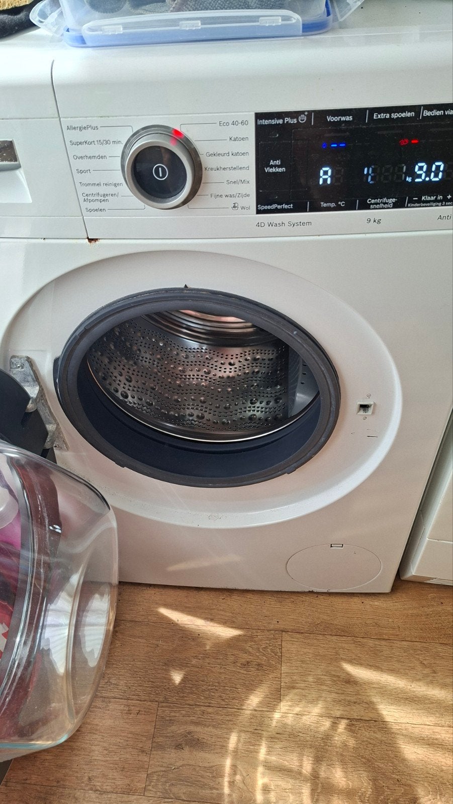 Bosch Serie 8 WAXH2M00NL wasmachine 9 kg 1600 toeren, Ophalen, 1200 tot 1600 toeren, Gebruikt, 8 tot 10 kg