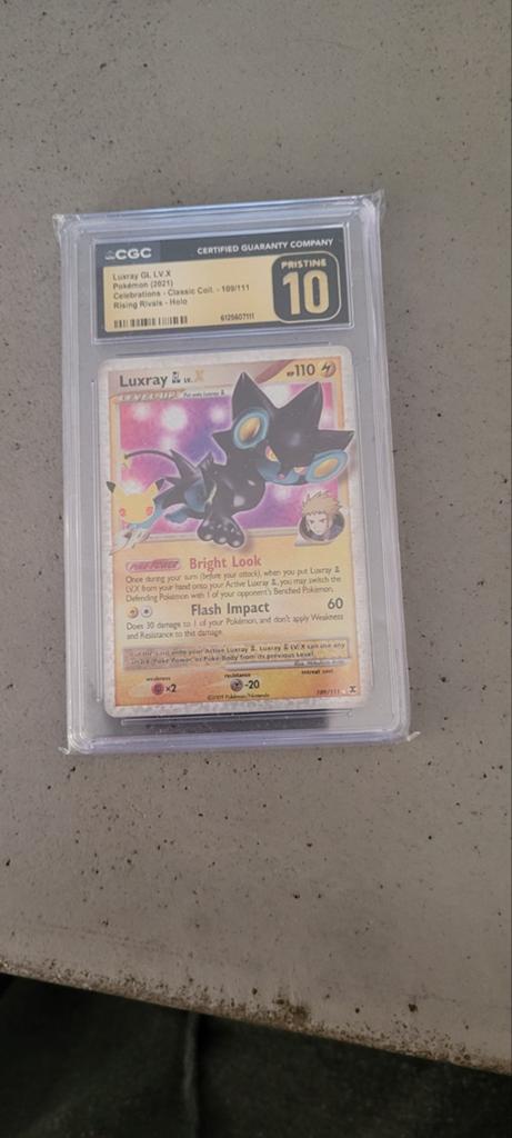 Luxray GL LV.X CGC Pristine 10 - Celebrations Classic Coll., Ophalen of Verzenden