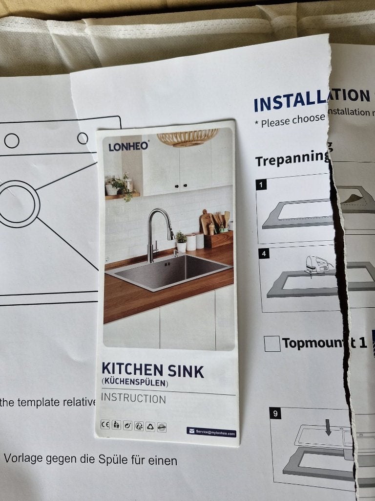 roestvrij staal spoelbak aanrecht gootsteen, Ophalen, Overige kleuren, Nieuw, 50 tot 100 cm