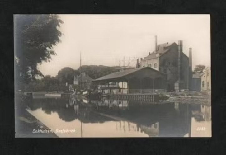 Enkhuizen Gasfabriek Schip., Verzamelen, Ophalen of Verzenden, Voor 1920, Ongelopen, Noord-Holland