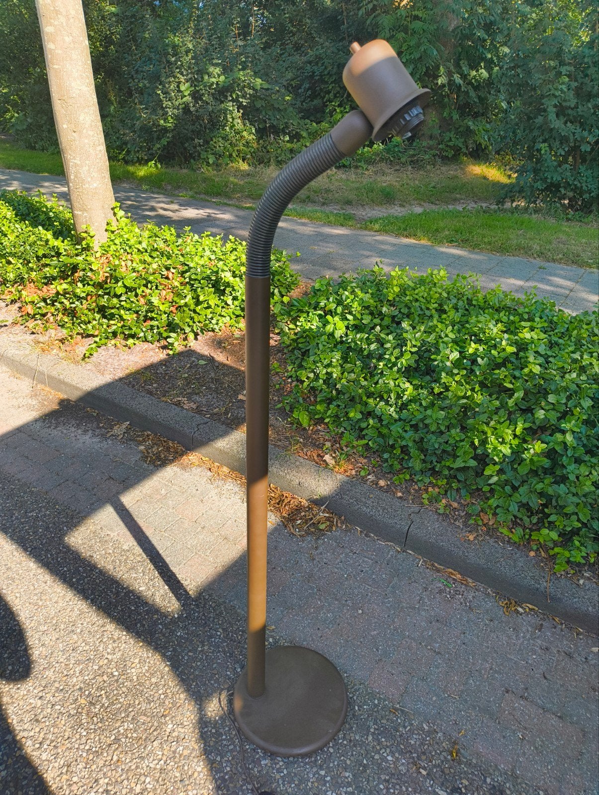 Retro sta lamp, Ophalen, Metaal, 150 tot 200 cm