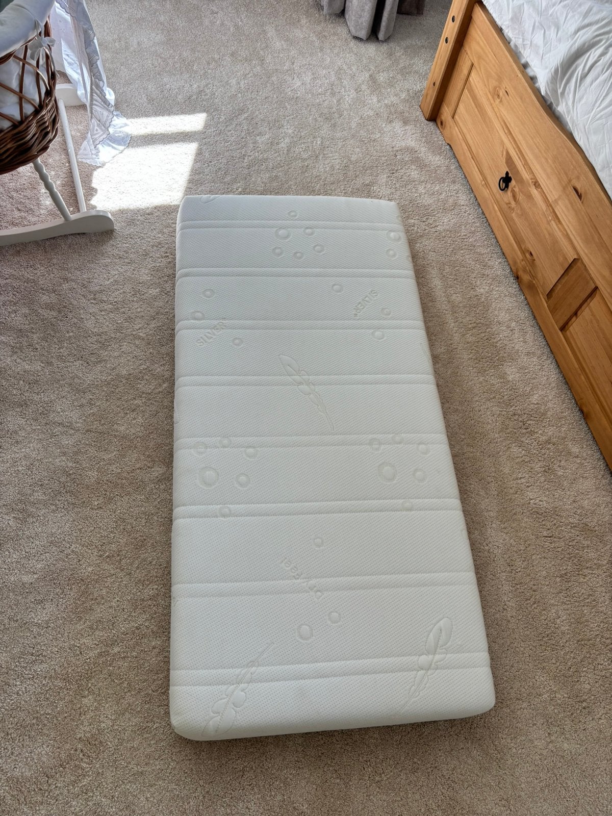 Ledikant matras, Ophalen, 190 cm of minder, Zo goed als nieuw, Eenpersoons