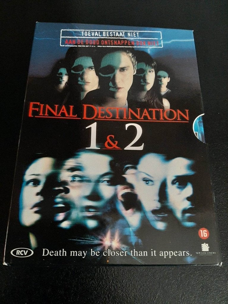 Final destination 1 & 2, Devon Sawa, Tony Todd, Kerr Smith!, Vanaf 16 jaar, Ophalen of Verzenden, Gebruikt, Bovennatuurlijk