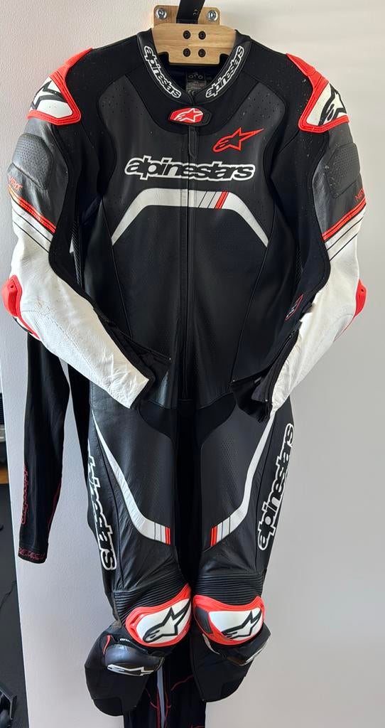 Alpinestars GP Tech V4 1PC motorpak maat 48/ leer / racepak, Ophalen, Tweedehands, Combipak