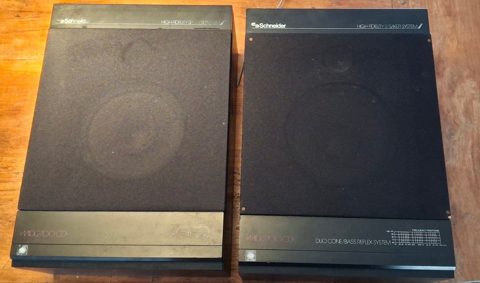 Schneider High Fidelity Midi 2700CD Luidsprekers, Overige merken, Gebruikt, Ophalen of Verzenden, Minder dan 60 watt
