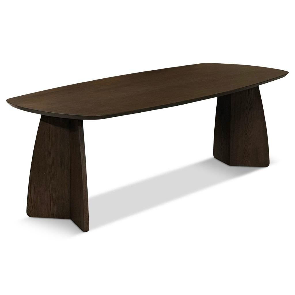 Foto 12 van Japandi tafel deens ovaal eiken bruin 210 240cm
