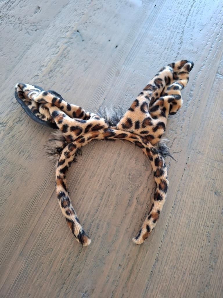 Diadeem panterprint met oren (vormbaar), Ophalen of Verzenden, Zo goed als nieuw, Overige typen