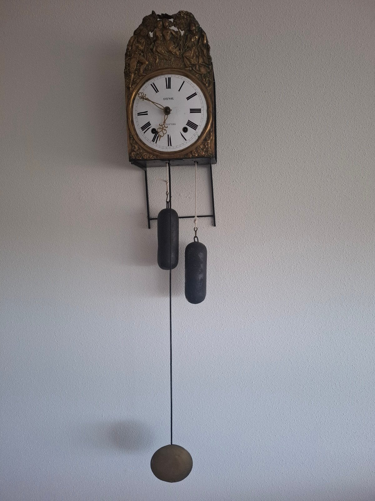 comtoise klok, Ophalen