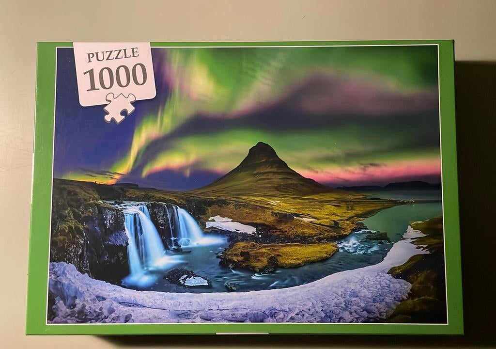 Puzzel noorderlicht, Hobby en Vrije tijd, Denksport en Puzzels, Ophalen of Verzenden, 500 t/m 1500 stukjes, Zo goed als nieuw